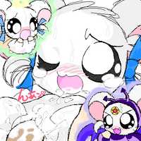 angel bijou blush cum demon evil female good hamster hamtaro_(series) ribbons shy