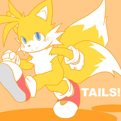 blush canine fox male miles_prower mobian multiple_tails n nude oekaki solo sonic_(series) tail