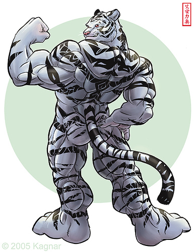 02 demon feline kagnar muscles solo tiger