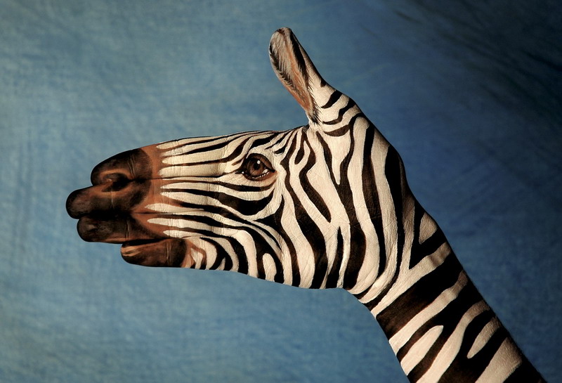 bodypaint equine eyefuck feral human photo real what zebra