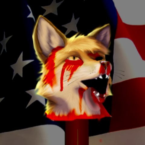 blood decapitation drama flag fursecution fursecution_fox guro mod nightmare_fuel solo stars_and_stripes united_states_of_america what