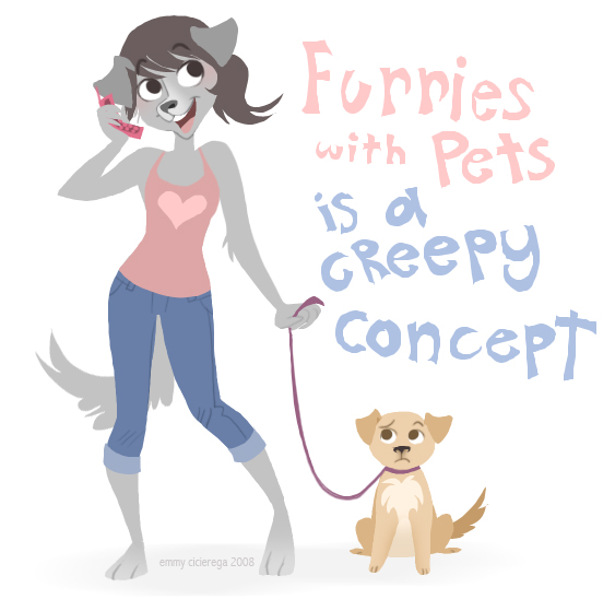 b1nd1 blush canine cellphone collar creepy cute dog female furries_with_pets humour jeans leash na&iuml;ve pet what