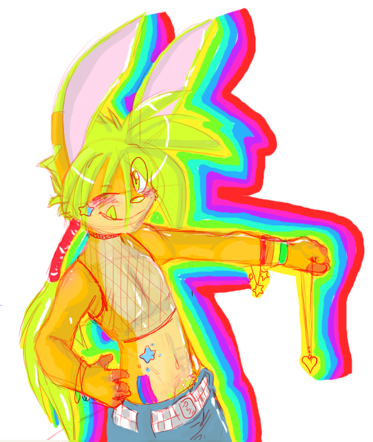 arbokcobra lagomorph male psychedelia rabbit rainbow rave solo tattoo