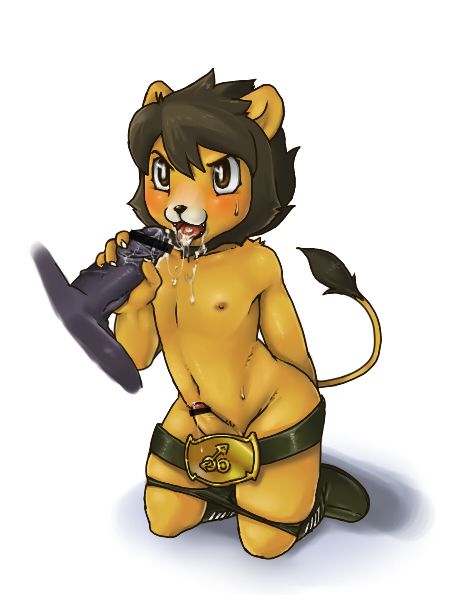 cub feline gay japanese kemono lion male oral penis young 扇_風香