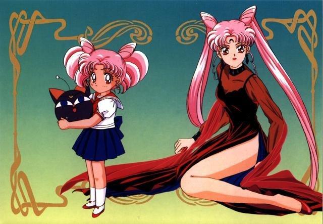 bishoujo_senshi_sailor_moon bishoujo_senshi_sailor_moon_r black_lady chibi_usa chibiusha dual_persona pink_hair sailor_moon