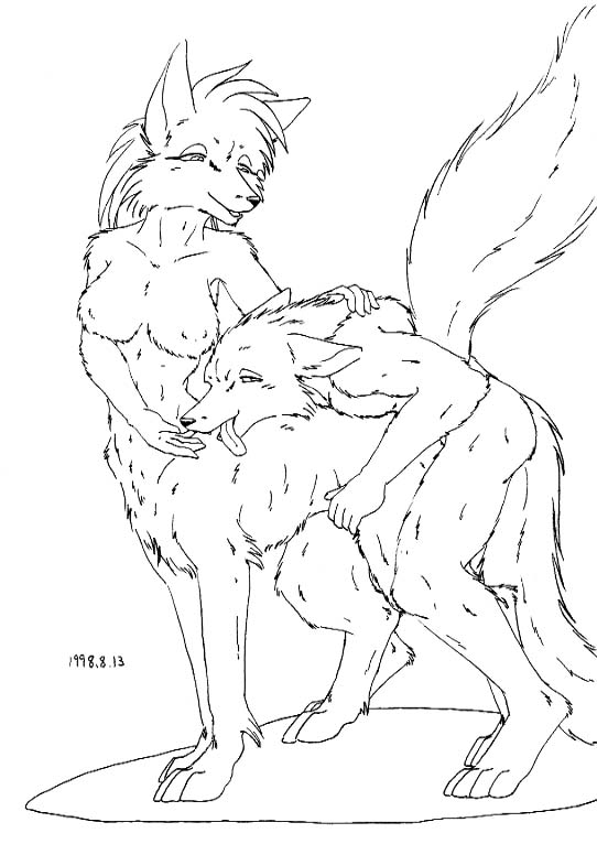breasts canine doggy_position el_muzzle_rover female male sex straight taur wolf
