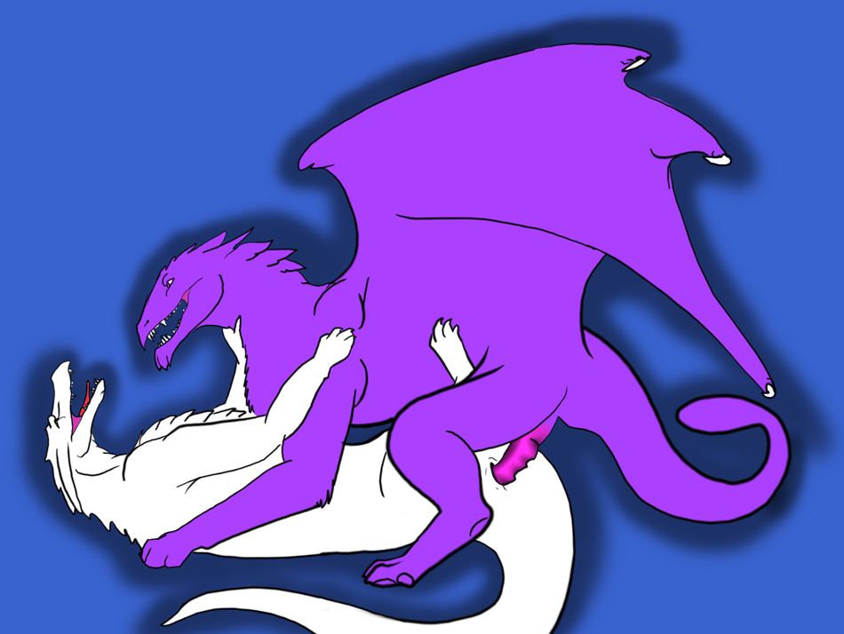 dragon feral feral_on_feral gay male penis scalie sex unknown_artist wings