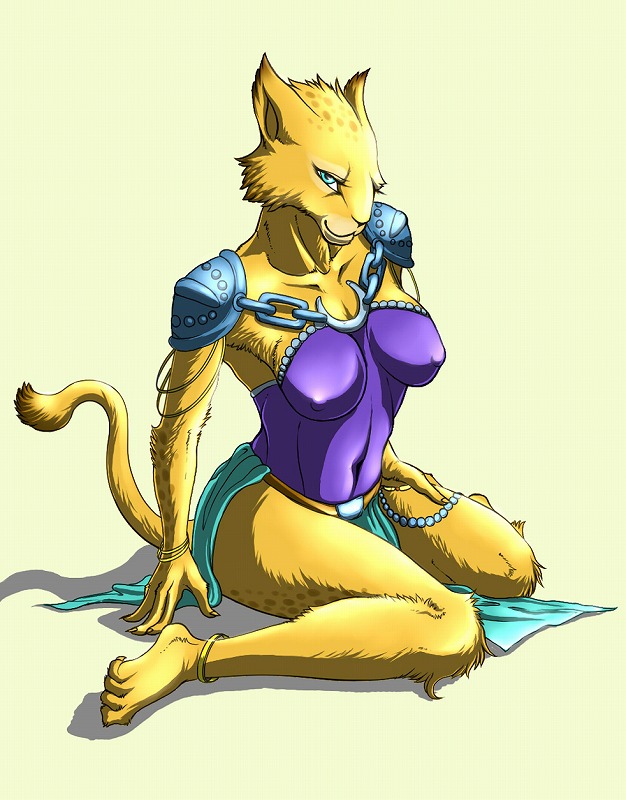 armor breasts cougar enrin feline female magic_the_gathering mirri_cat_warrior solo
