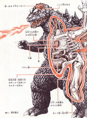 anatomy fire godzilla japanese lowres toho_(film_company) translation_request x-ray