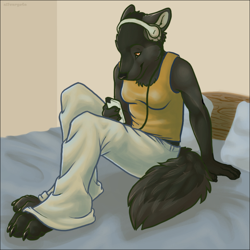 2009 bed canine female headphones ipod kuro mp3_player music portable_music_player solo tikky wolf