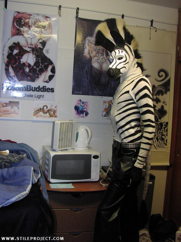 costume equine fursuit human latex male mask microwave mohawk real unknown_artist zebra