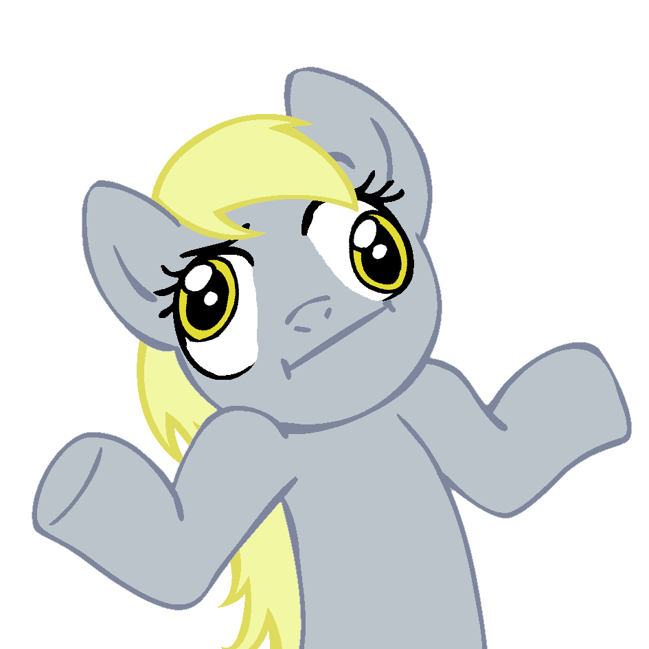 aliasing alpha_channel derp derpy_hooves derpy_hooves_(mlp) equine female feral friendship_is_magic horse mammal my_little_pony plain_background pony reaction_image retarded shrug solo transparent_background unknown_artist