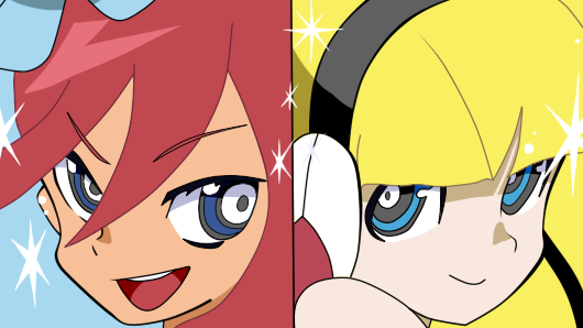 character_request fuuro_(pokemon) gym_leader kamitsure_(pokemon) panty_&amp;_stocking_with_garterbelt panty_(character) panty_(psg) parody pokemon smile stocking_(character) stocking_(psg) style_parody