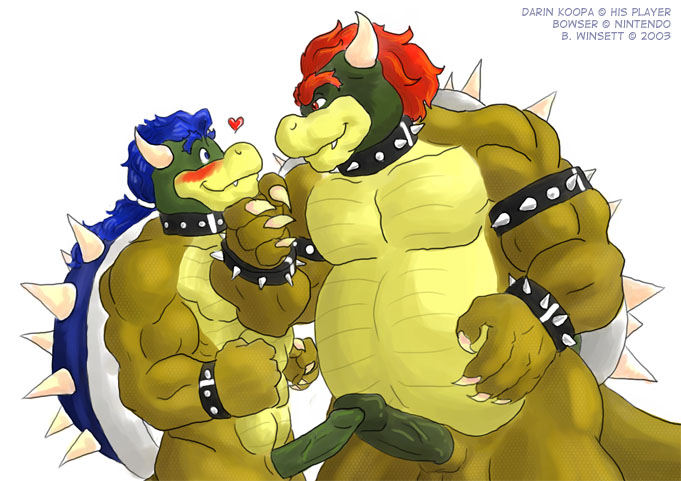 &hearts; blush bowser collar gay koopa male nintendo winsett