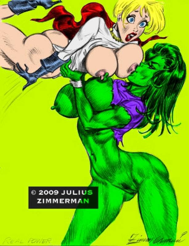 crossover dc marvel power_girl she-hulk zimmerman