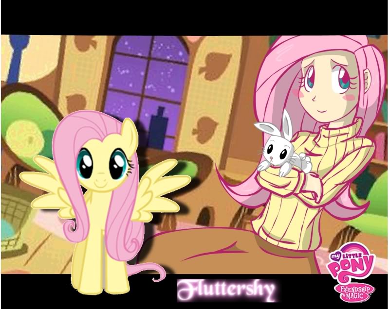 angel_(mlp) fluttershy_(mlp) friendship_is_magic human lagomorph my_little_pony rabbit