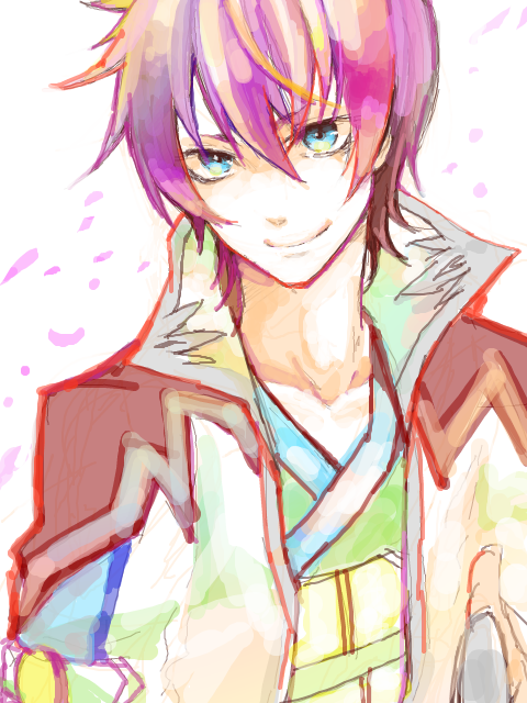asbel_lhant ayakita_(def) bad_id bad_pixiv_id blue_eyes formal male_focus red_hair smile solo tales_of_(series) tales_of_graces