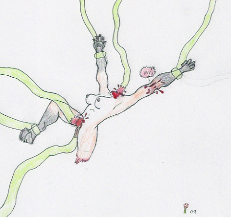 blood dead dismemberment female flower(artist) guro rape scat tentacle_rape tentacles