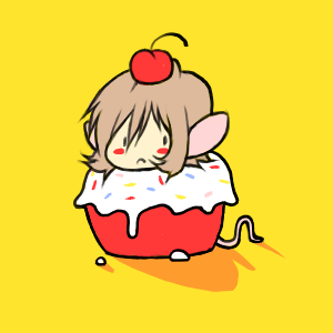 cupcake cute momorodent rodent solo
