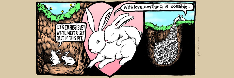 comic english_text escape fecund female feral lagomorph love male nicholas_gurewitch not_hopeful offspring perry_bible_fellowship pile pit possibilities rabbit sex straight