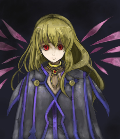 blonde_hair colette_brunel collet_brunel creepy lowres red_eyes tales_of_(series) tales_of_symphonia