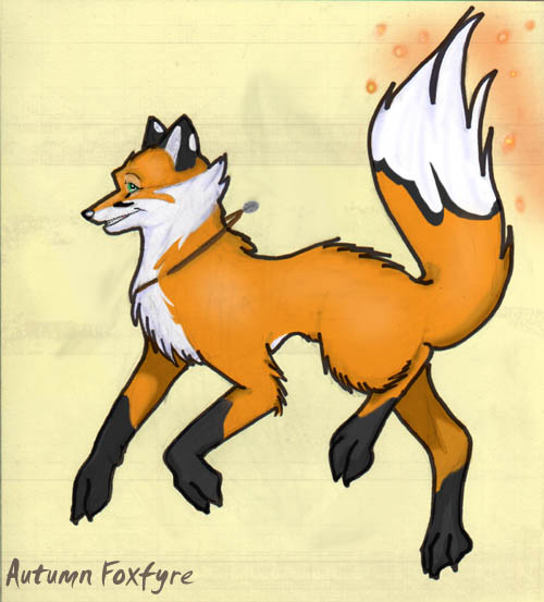 canine feral fox male munebunny necklace solo