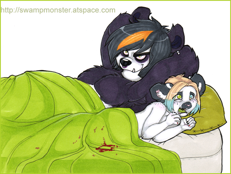 bed blood dox heterochromia holly_massey panda rape