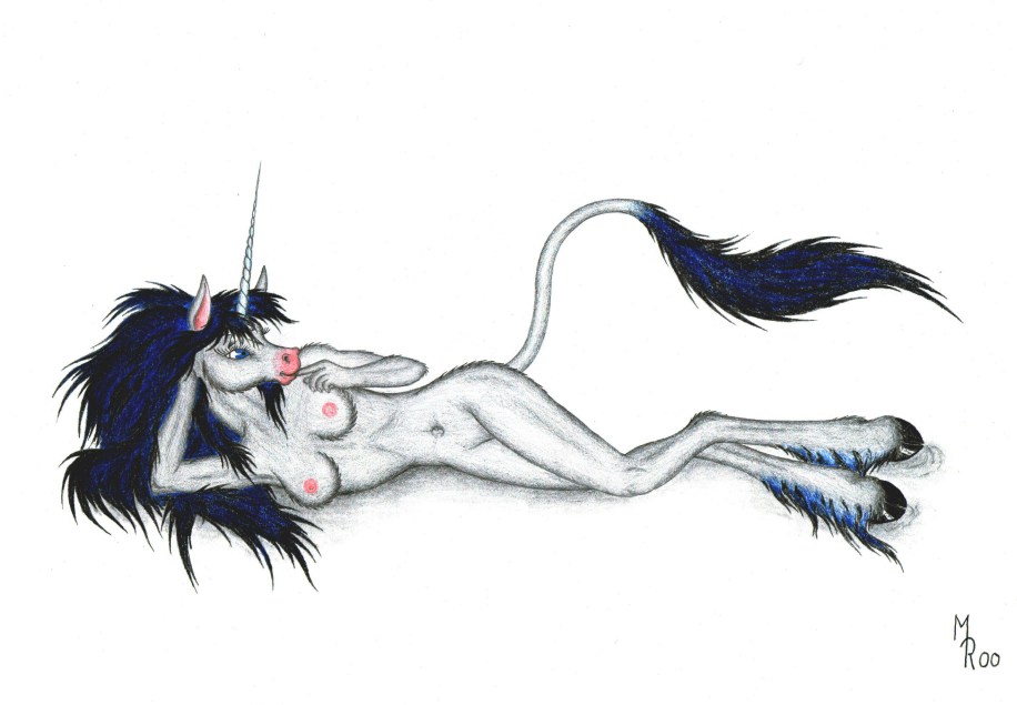 breasts equine female martin_reichelt nude shira solo unicorn