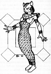 bastet breasts cat d&amp;d deity dungeons_&amp;_dragons egyptian feline female goddess solo tsr unconvincing_armour