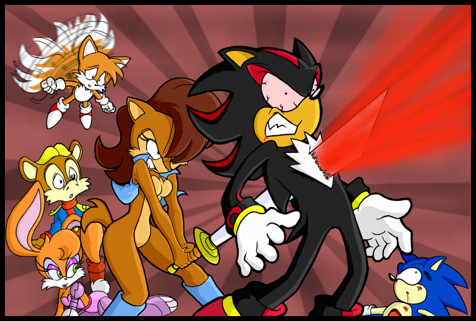 antoine_d'coolette antoine_de'coolate blood bunnie_rabbot canine chad_the_cartoon_nut chadthecartoonnut chipmunk coyote crying dead female fox gore guro hedgehog male mammal miles_prower rodent sally_acorn sega shadow_the_hedgehog sonic_(series) sonic_the_hedgehog squirrel stab sword tails_the_fox weapon