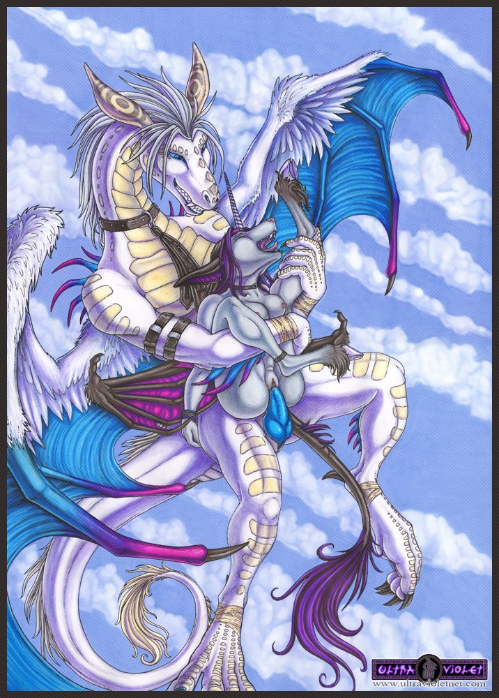 azriel dragon equine female flying hooves horns hybrid knot male nude penetration penis pussy scalie sex straight tail ukimori ultraviolet ultraviolet_(character) unicorn vaginal vaginal_penetration wings