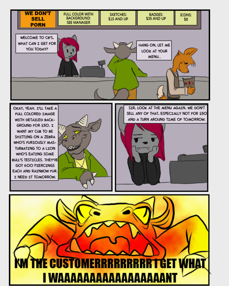 canine coffinberry comic dragon english_text female fox hair male mammal red_hair text wolf yellow_eyes