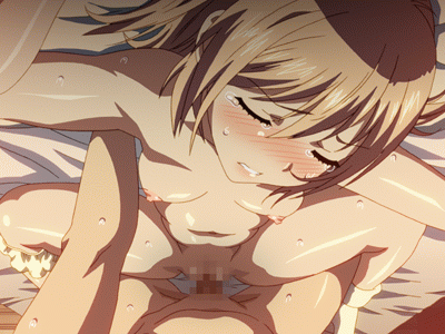 1girl animated animated_gif bed blonde_hair blush bouncing_breasts breasts censored clenched_teeth closed_eyes from_above hair_ornament hetero kamimura_chika kouzaka_kouhei lowres lying missionary mosaic_censoring nipples nude on_back outstretched_arms panties panties_around_one_leg penis pillow pov pussy sex short_hair short_twintails sisters_~natsu_no_saigo_no_hi~ small_breasts solo_focus spread_arms spread_legs sweat tears teeth twintails underwear vaginal white_panties wince