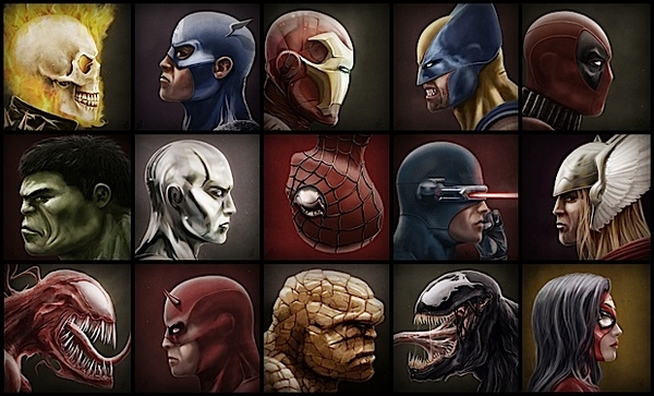 captain_america carnage deadpool marvel spiderman the_thing thor venom wallpaper