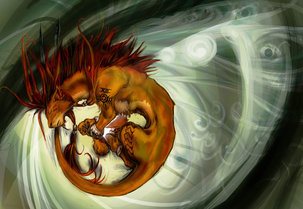 feline feral final_fantasy final_fantasy_vii lion male red_xiii rinpoo_chuang solo video_games