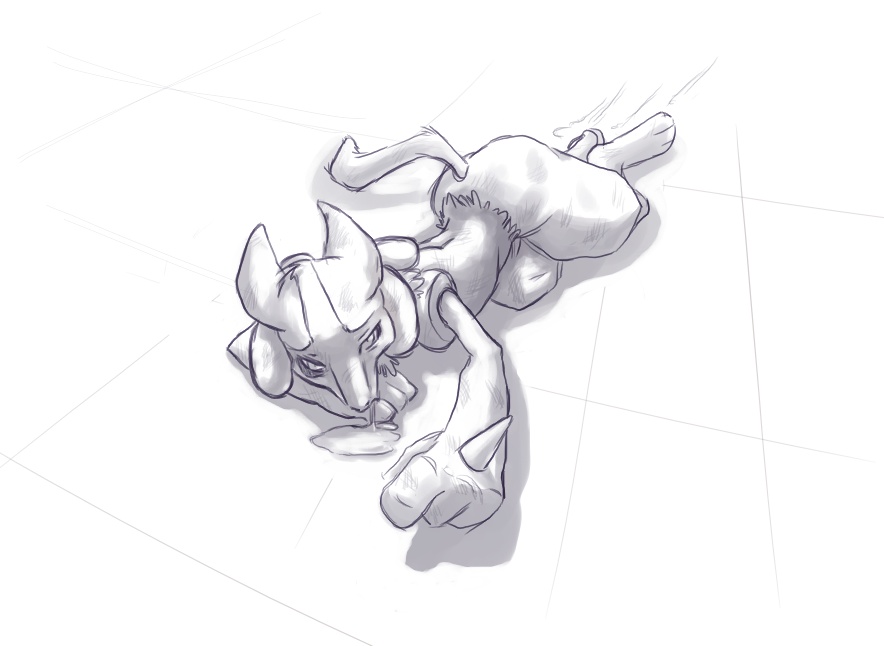 defeated hurt lucario male pok&eacute;mon pov sefeiren sketch solo wounded