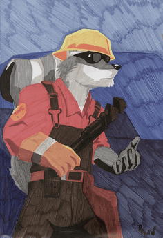 dbruin engineer_(team_fortress_2) male skunk solo team_fortress_2