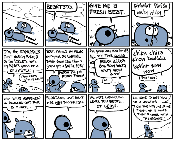 avian bear beartato bird humor humour mammal nedroid rap reginald webcomic what