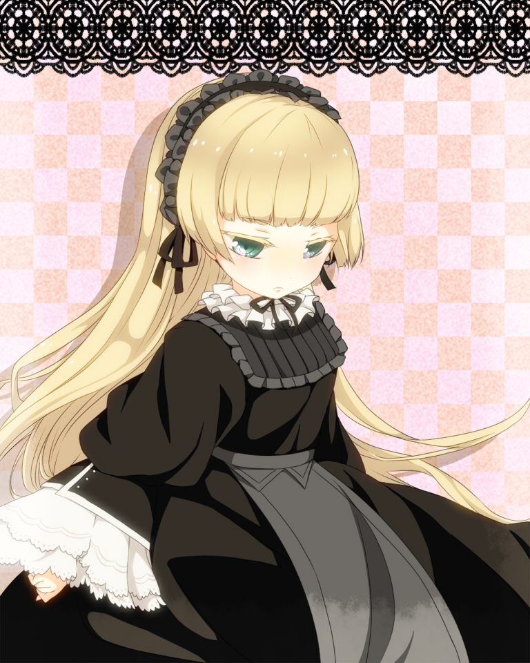 blonde_hair dress gosick gothic_lolita lolita_fashion long_hair mimoza solo victorica_de_blois