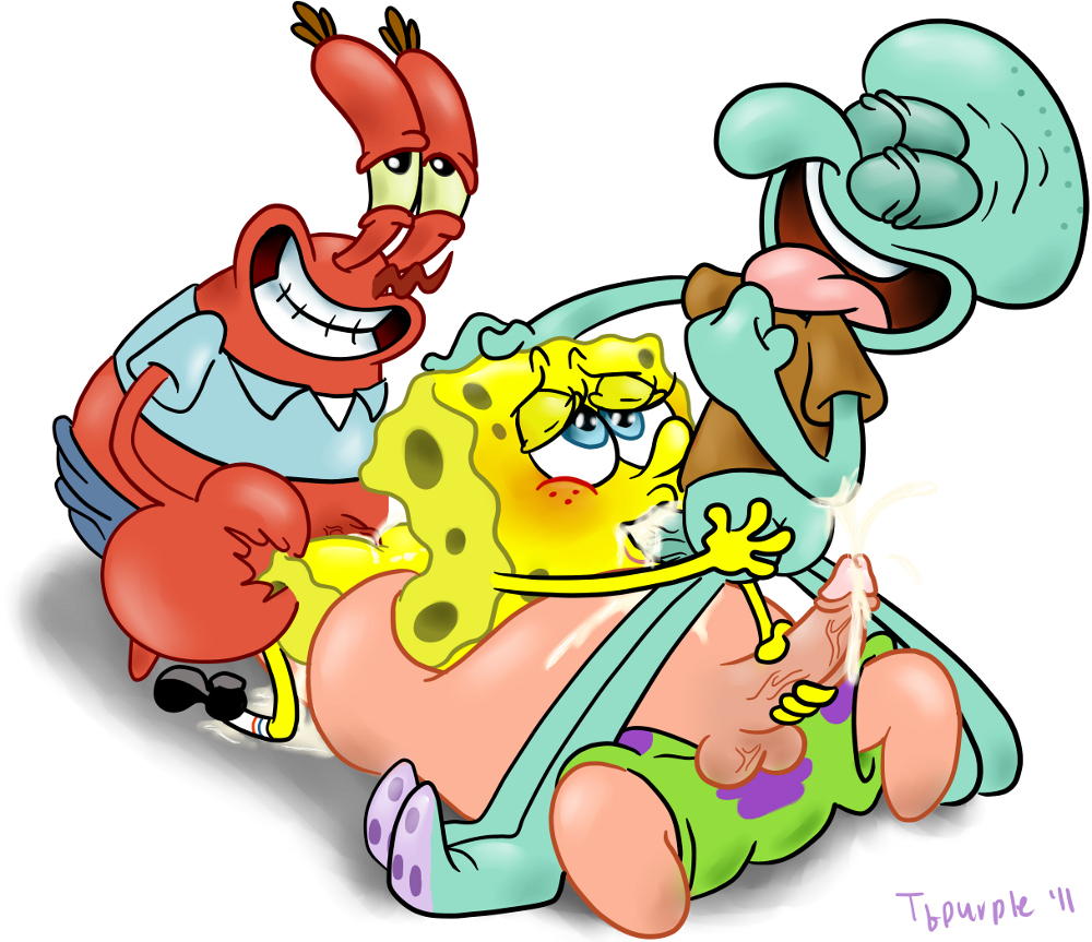 mr_krabs patrick_star spongebob_squarepants squidward_tentacles tfpurple