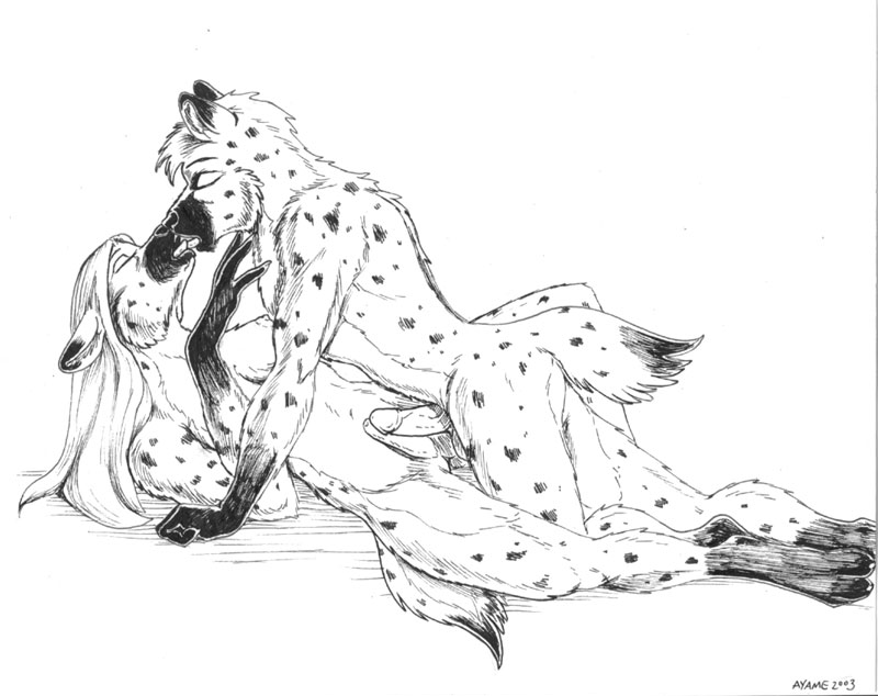 ayame_emaya couple female frottage hyena kissing male pseudo-penis straight