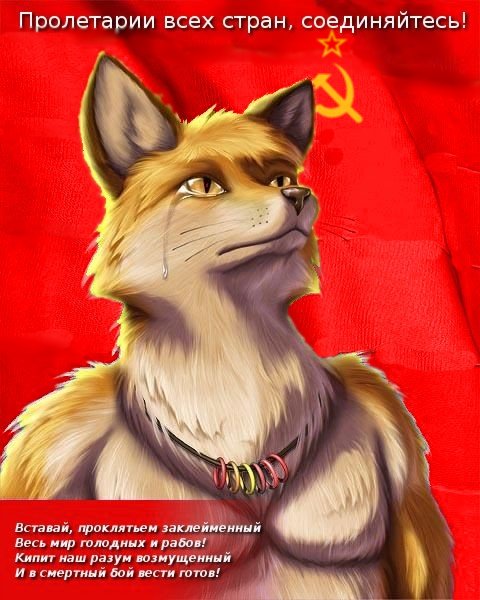 anonymous canine communist crying flag fox fursecution_fox male mashup matt_willard parody propaganda russian russian_text solo soviet taurin_fox tears translated ☭