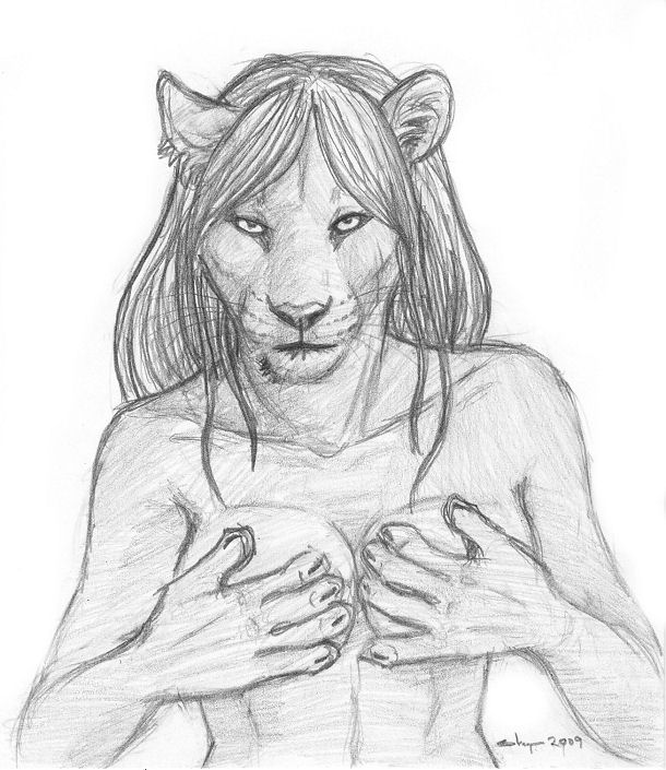 black_leopard breasts bust ebryn feline female holding leopard melanistic_leopard nude panther pencils sketch solo