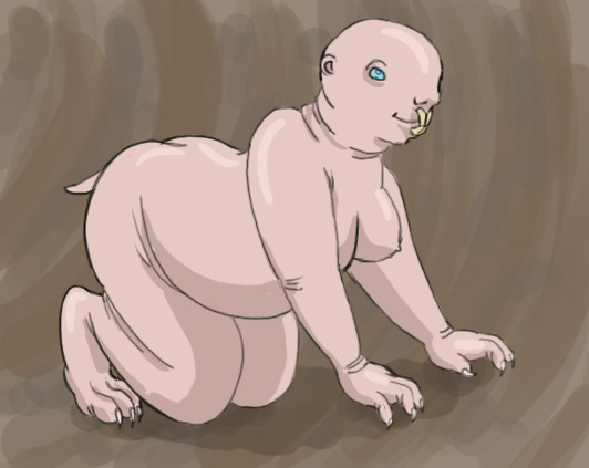 breasts female mole_rat naked_mole_rat nude solo unknown_artist what_has_science_done