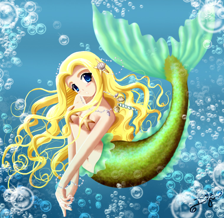 female mermaid solo tagme unknown_artist