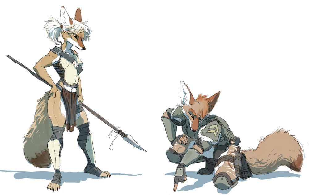 canine couple coyote female irv male mila military polearm scout spear sulacoyote tracking