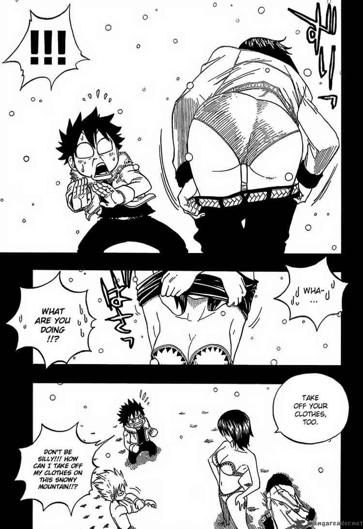 2boys ass bra comic fairy_tail greyscale jacket lingerie lyon_bastia monochrome multiple_boys panties pants_pull pulled_by_self snow surprised thighs underwear undressing ur
