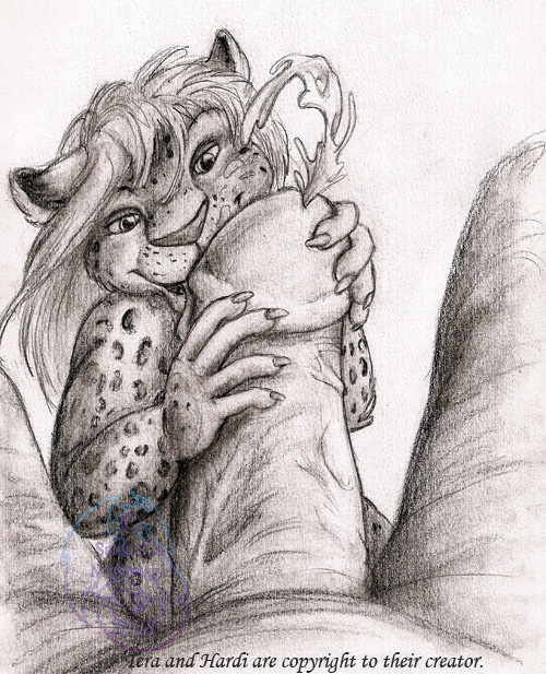 cum curiodraco feline fellatio female hardi hyper leopard licking male oral oral_sex penis pov sex size_difference sketch straight tera tongue