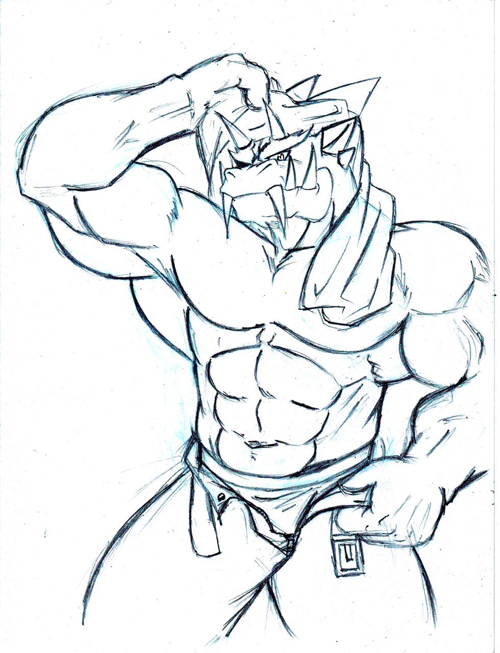claws dragon fangs horns looking_at_viewer male muscles reptile scalie sketch solo standing timberwolfmax undressing