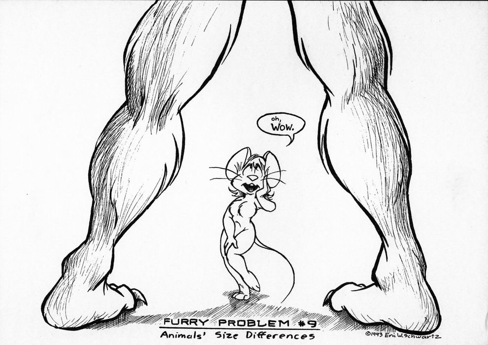 eric_schwartz furry_problems legs mouse rodent size_difference tall